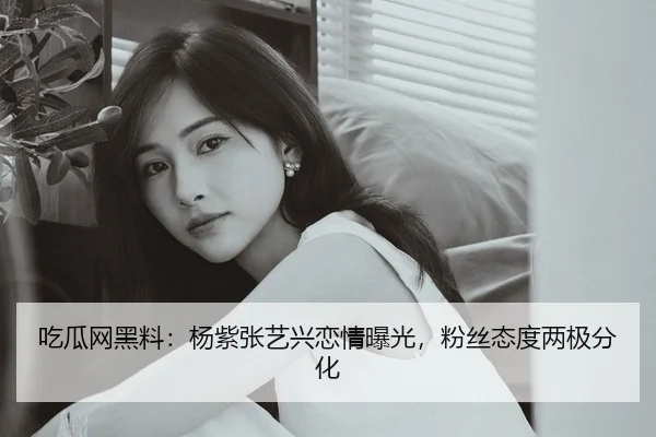 吃瓜网黑料：杨紫张艺兴恋情曝光，粉丝态度两极分化